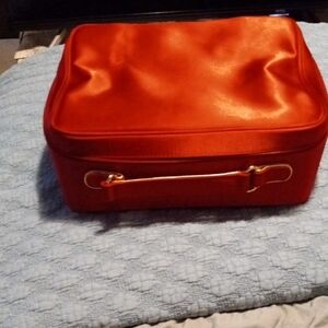 Chic Red Cosmetic Bag